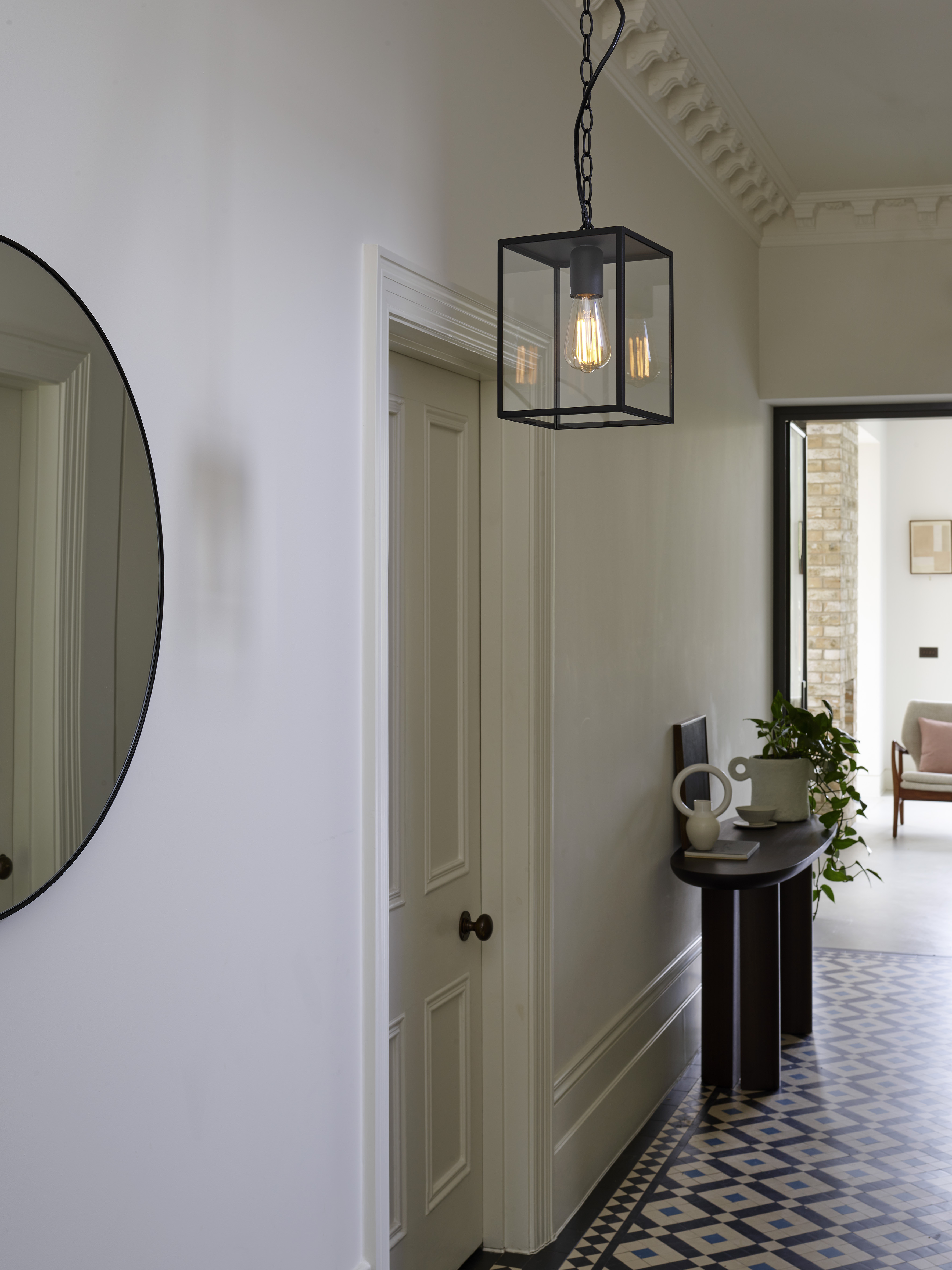 Homefield Pendant 240 BHL excl. E27 structuur zwart