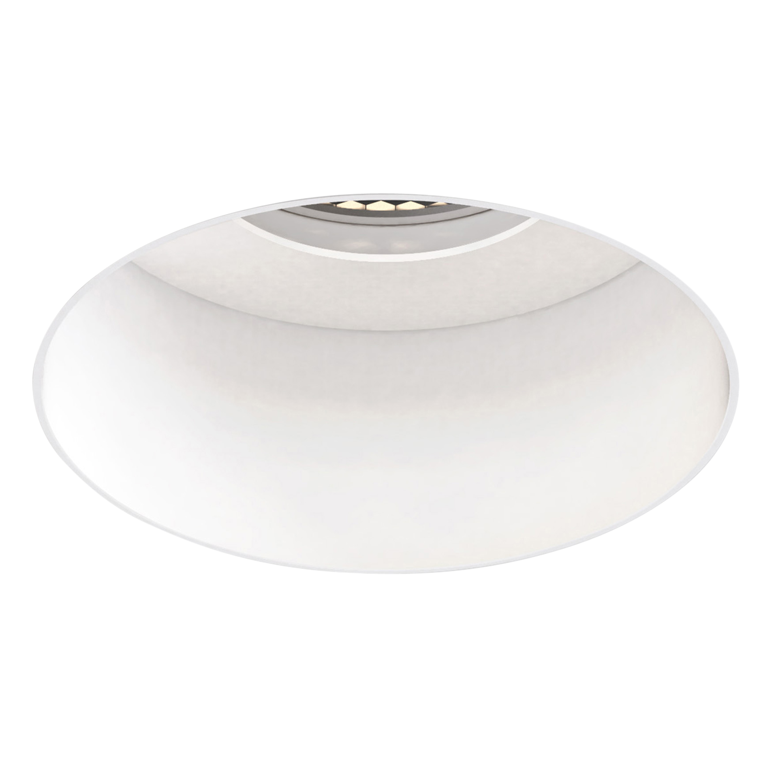 Trimless Slimline Round Fixed FR IBS IP65 excl. GU10 mat wit
