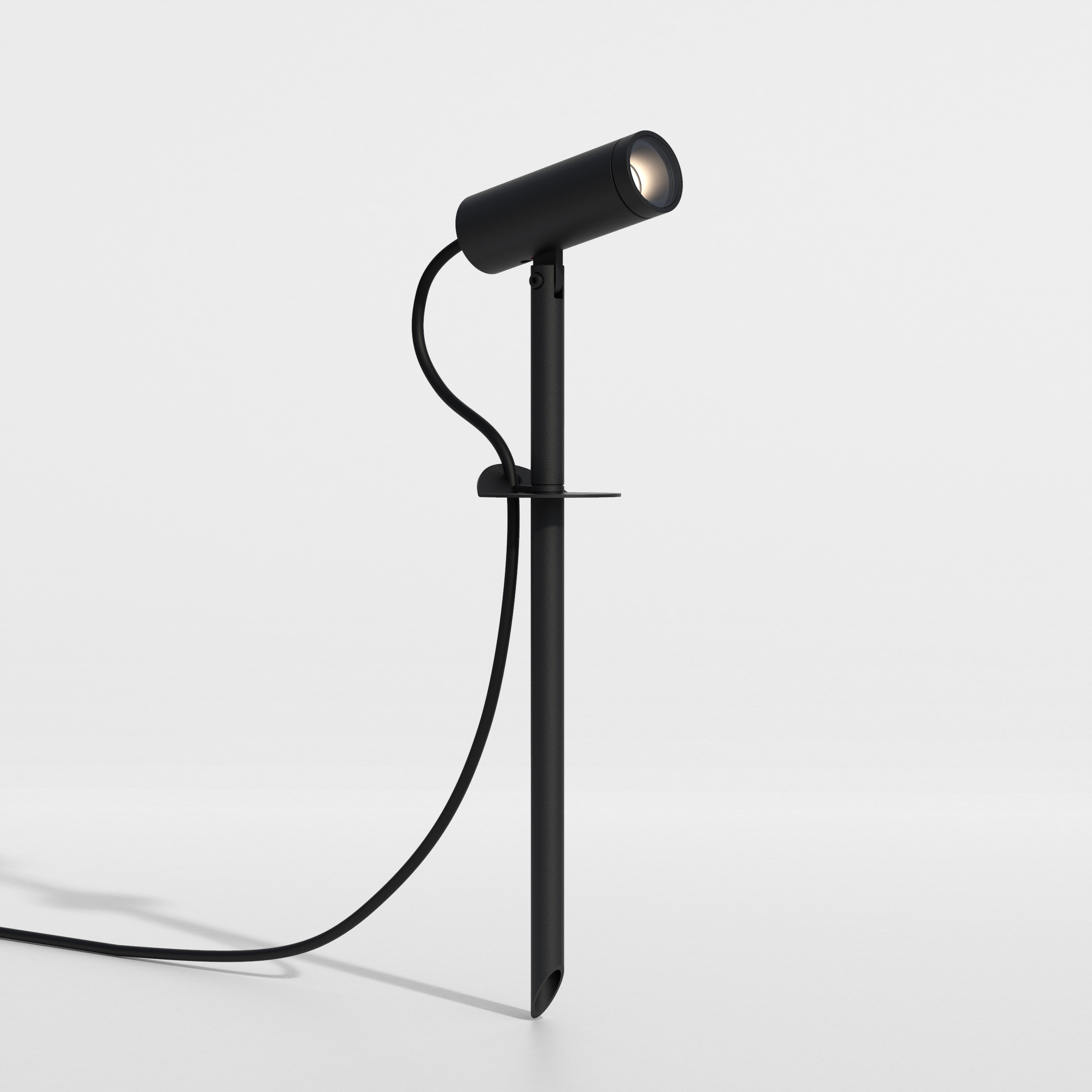 Myos Spike Spot LED IP65 3000K structuur zwart