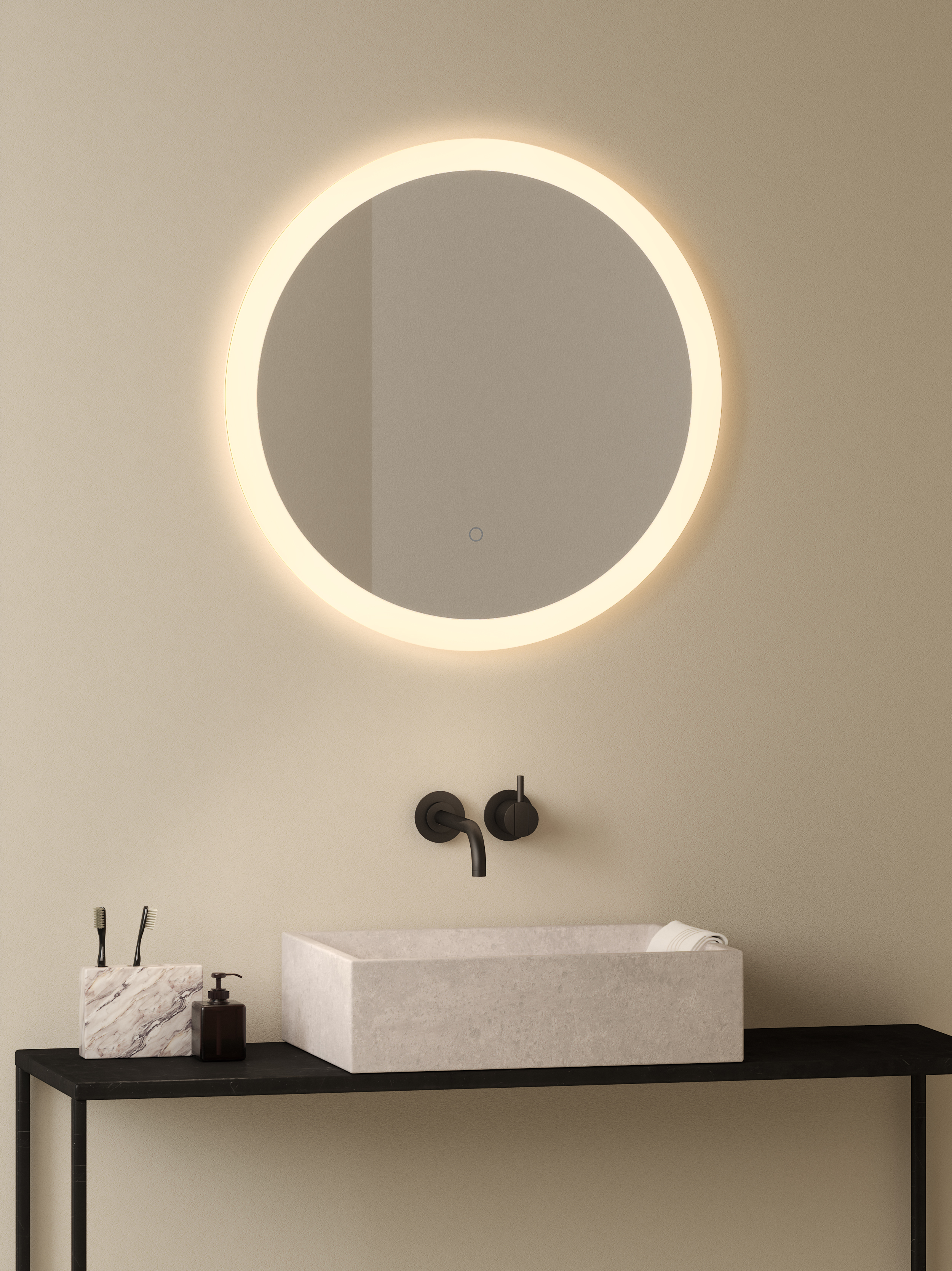 Ascot 650 Round LED CS spiegel