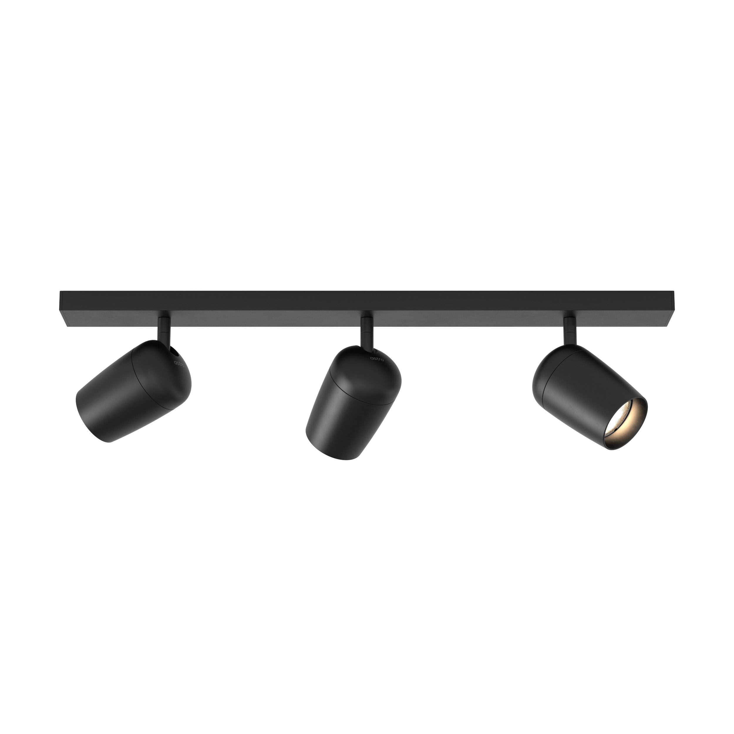 Koto Three Bar OBS excl. 3x GU10 mat zwart