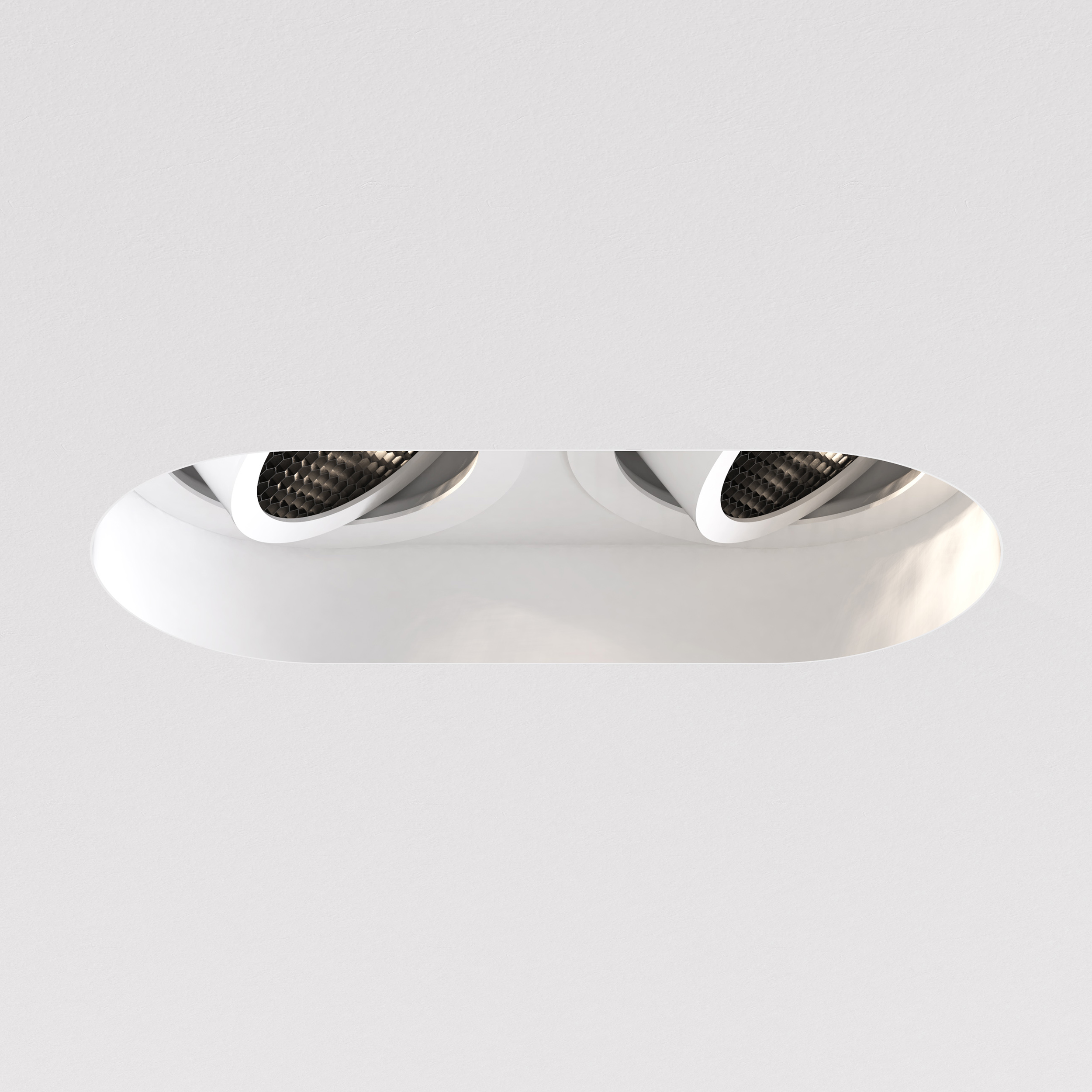 Astro Trimless Round Twin Adjustable inbouwspot mat wit