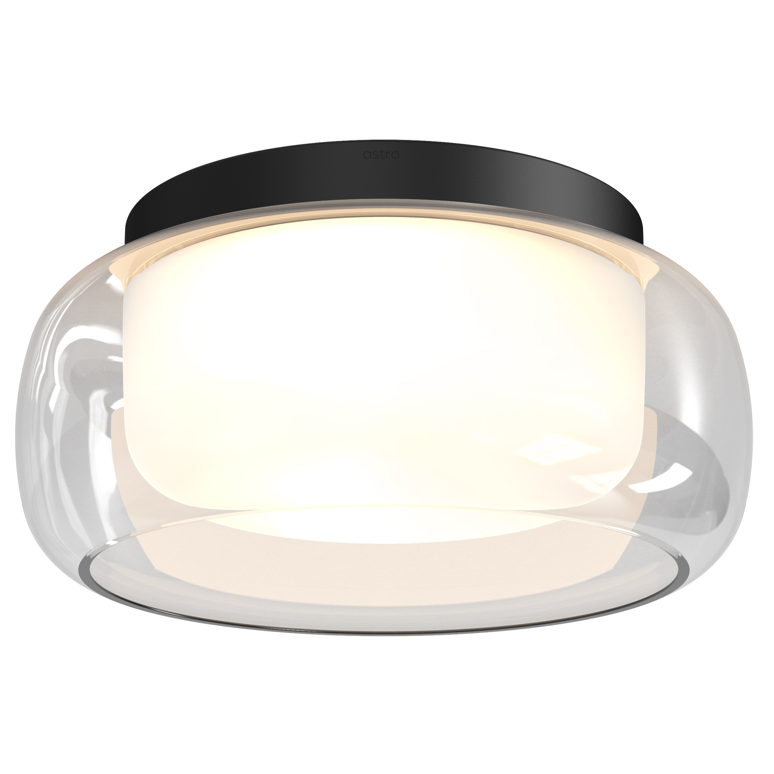 Aquina Ceiling 360 PL excl. 2x E27 mat zwart