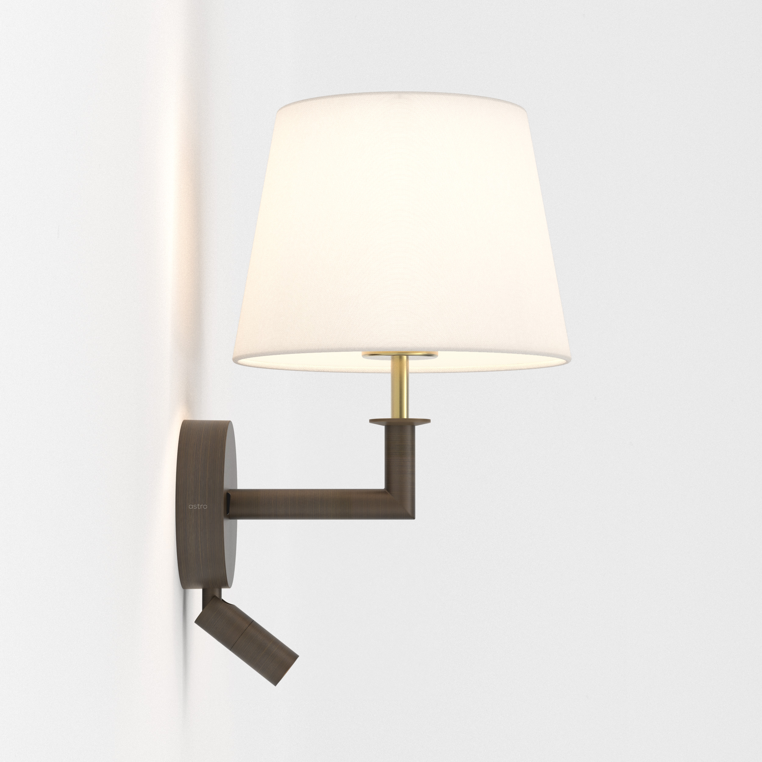Club Reader WL excl. E27 + LED 2700K brons
