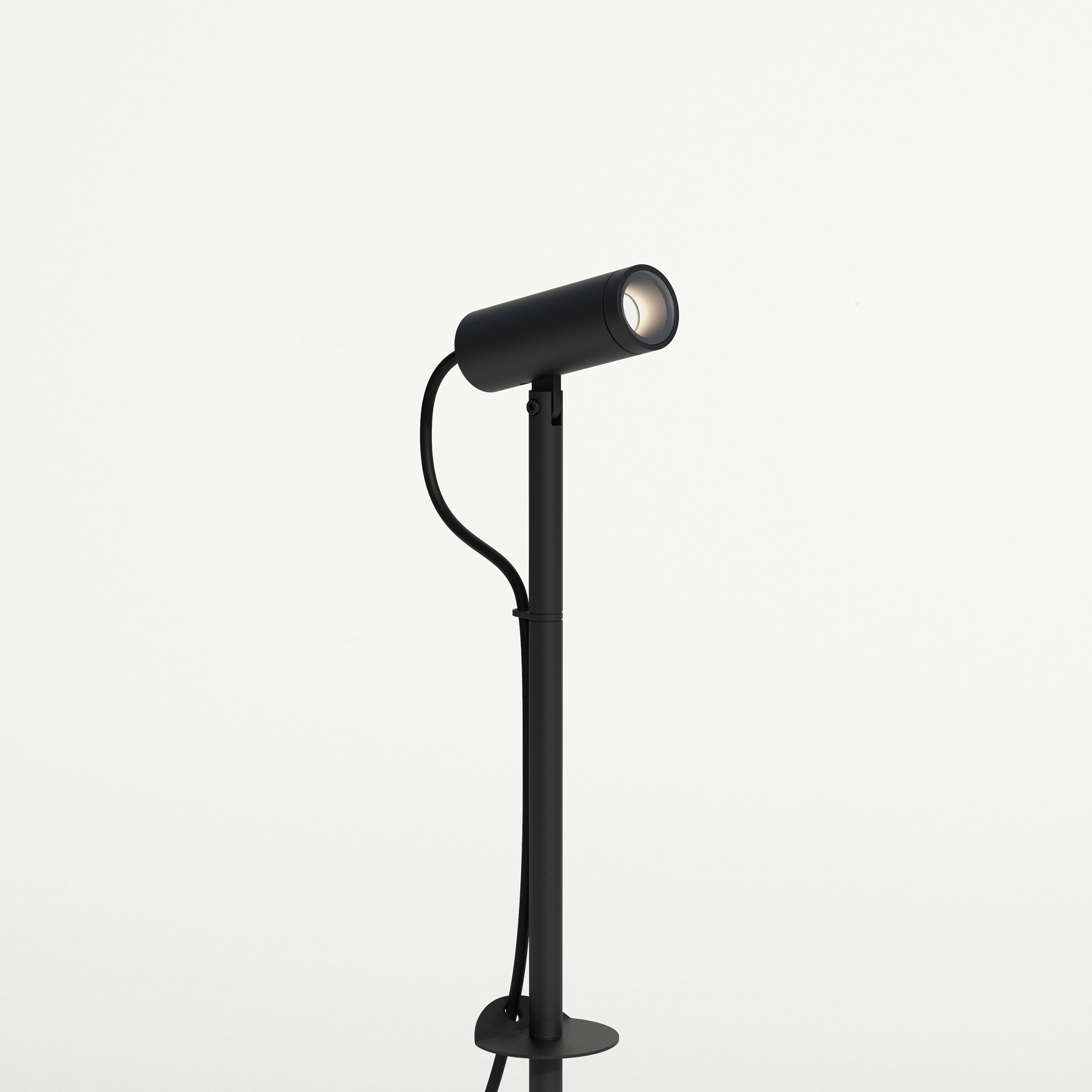 Myos Spike Spot LED IP65 3000K structuur zwart