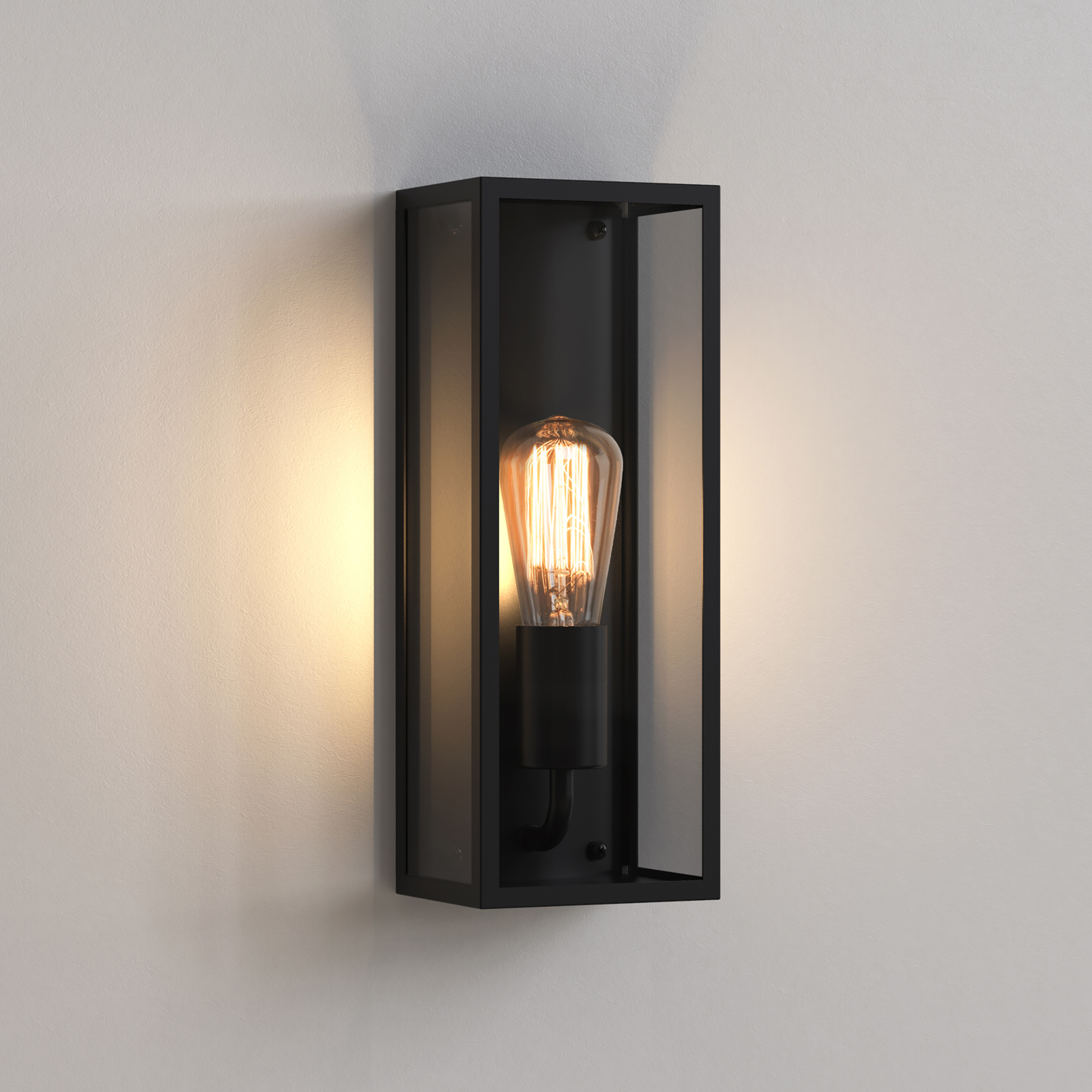Astro Messina 130 buiten wandlamp structuur zwart