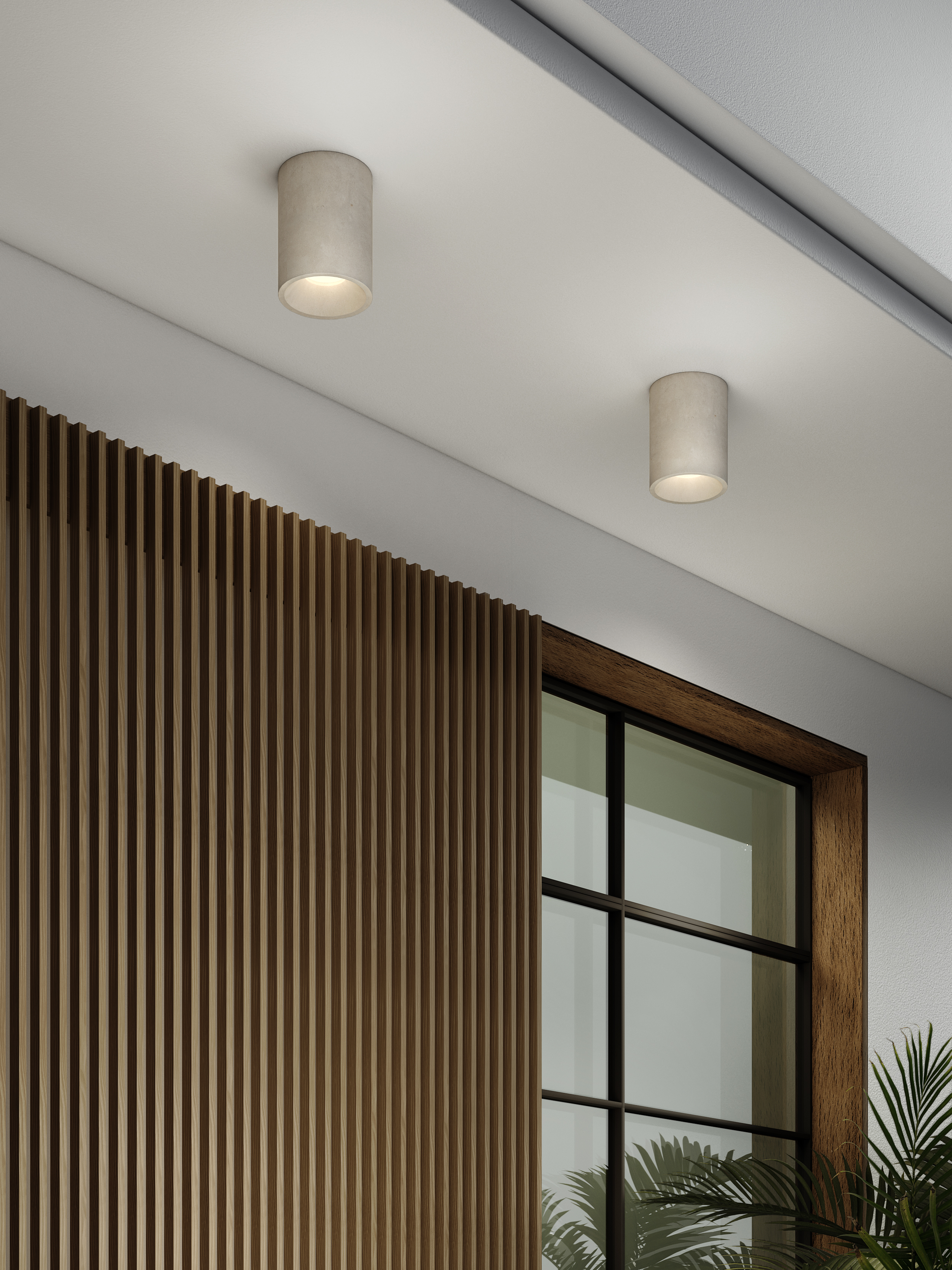 Kos Round OBS excl. GU10 mat concrete