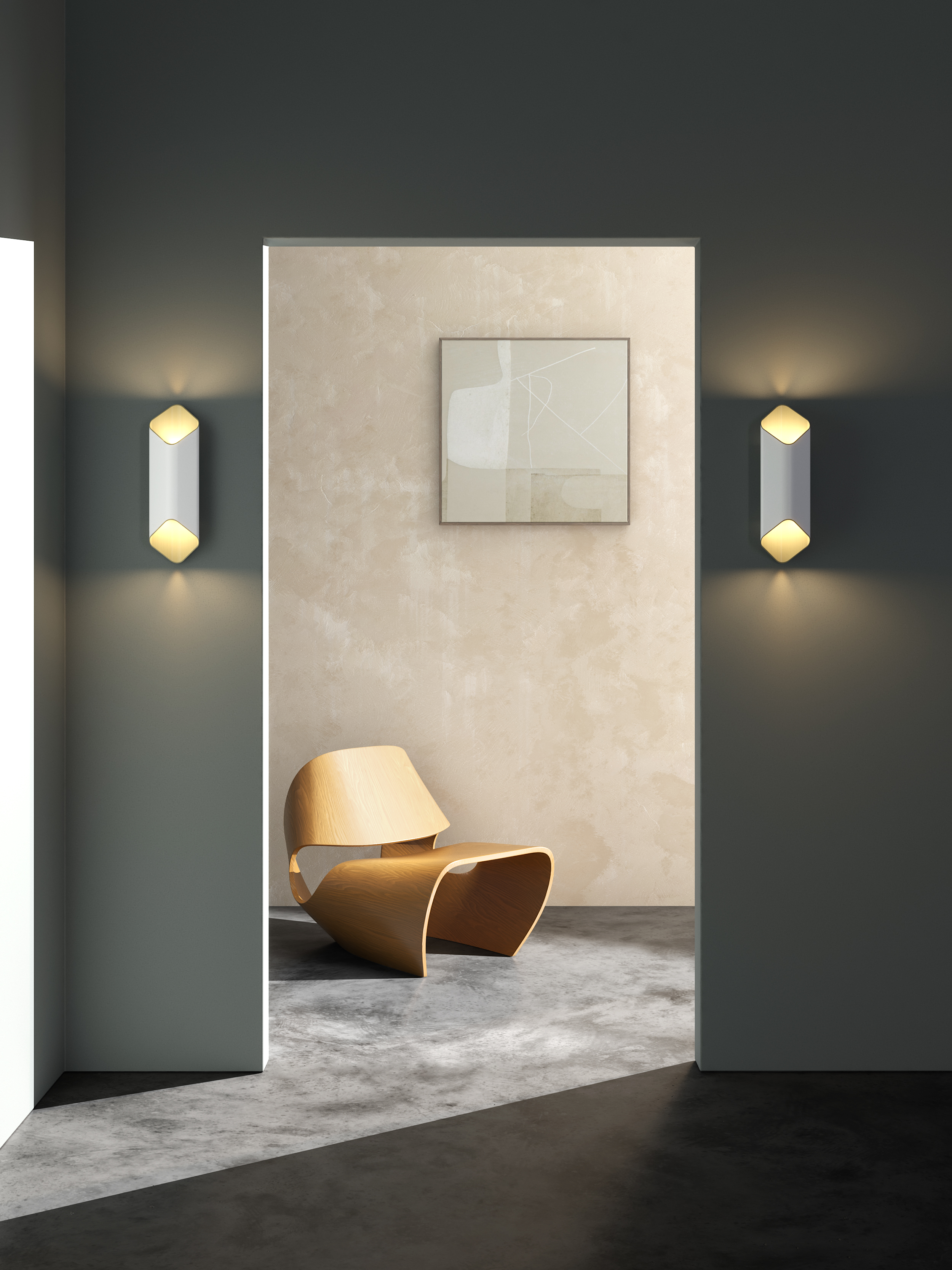 Ako 420 Phase LED WL 2700K mat wit/goud