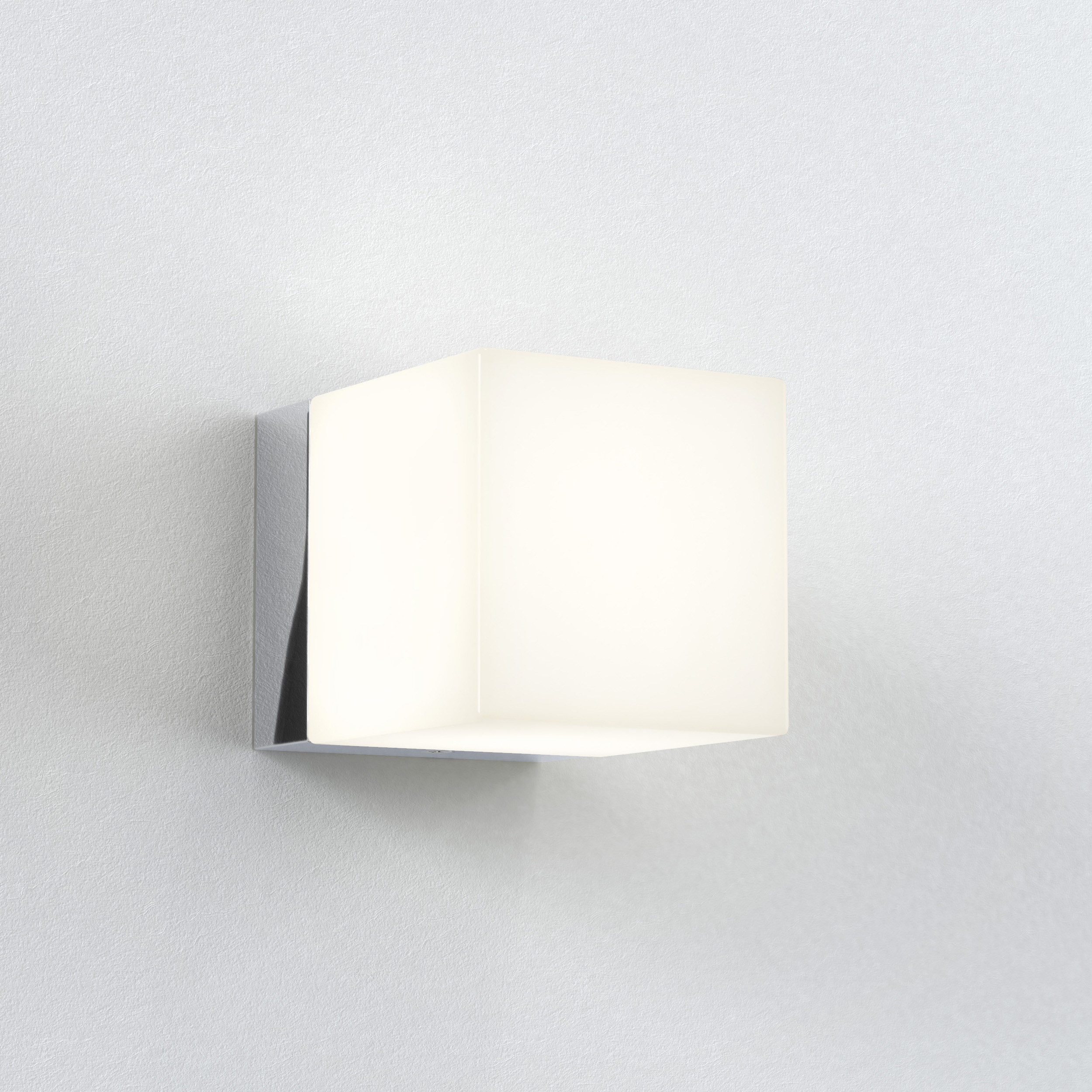 Astro Cube wandlamp chroom