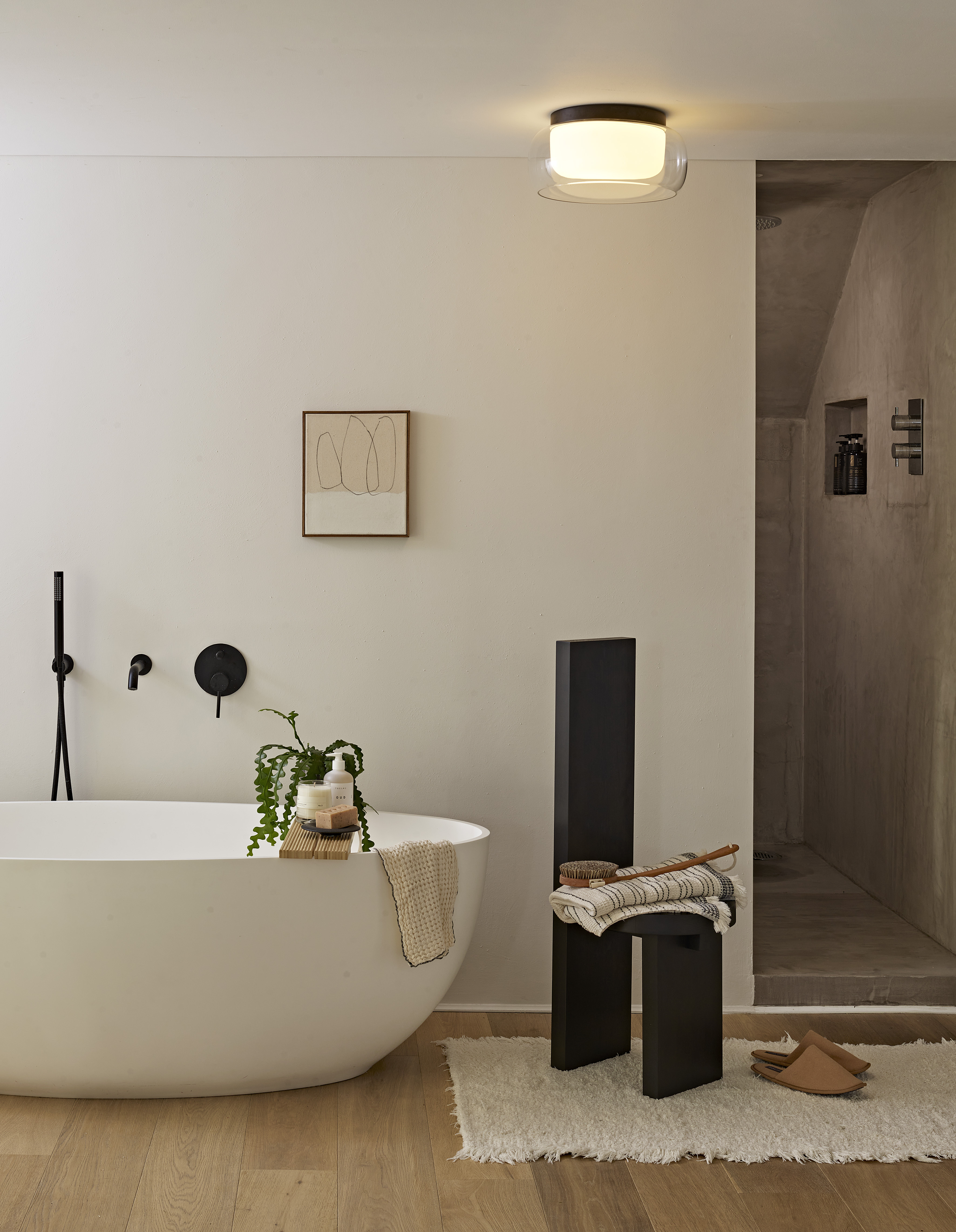 Aquina Ceiling 360 PL excl. 2x E27 mat zwart