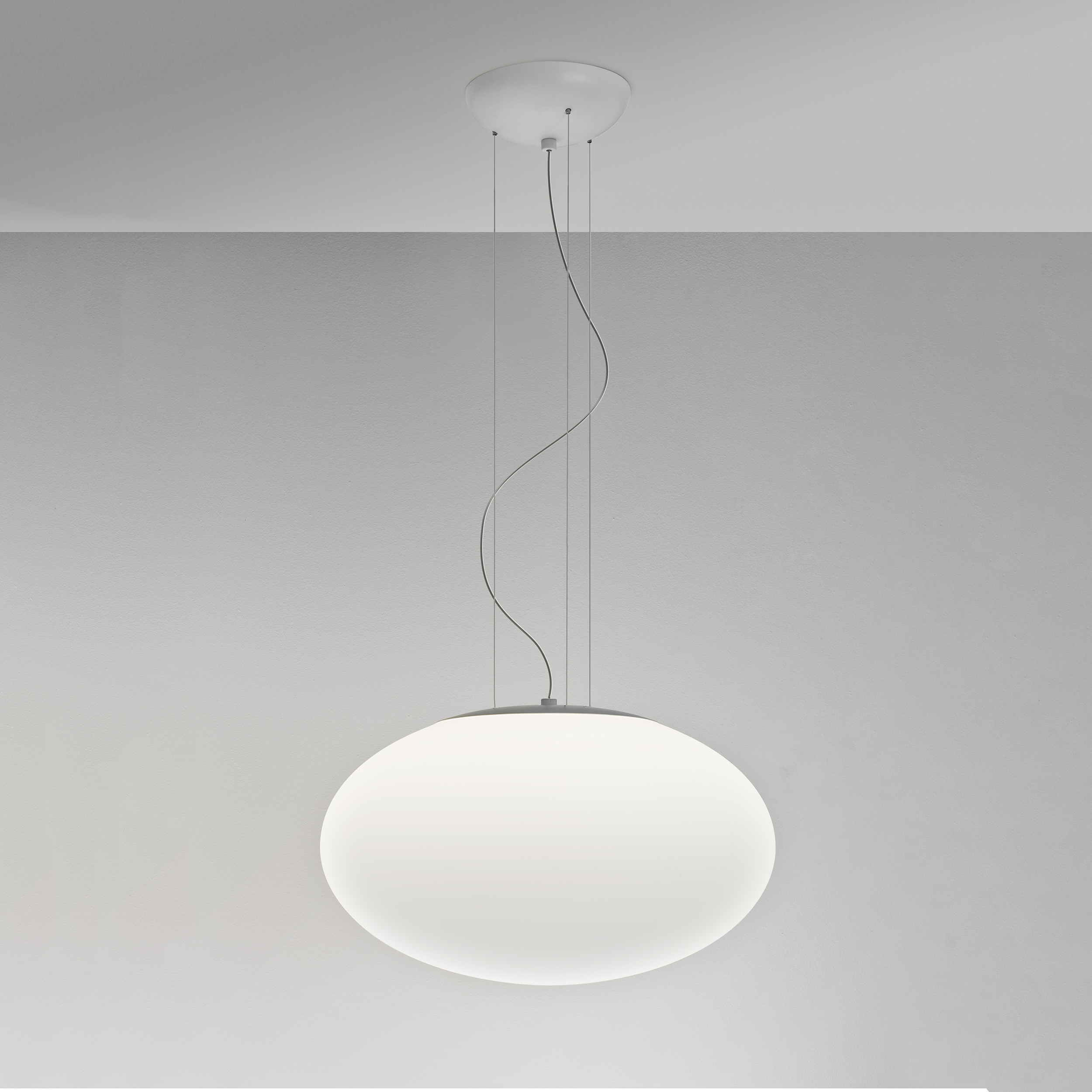 Astro Zeppo Pendant 400 hanglamp mat wit/wit glas
