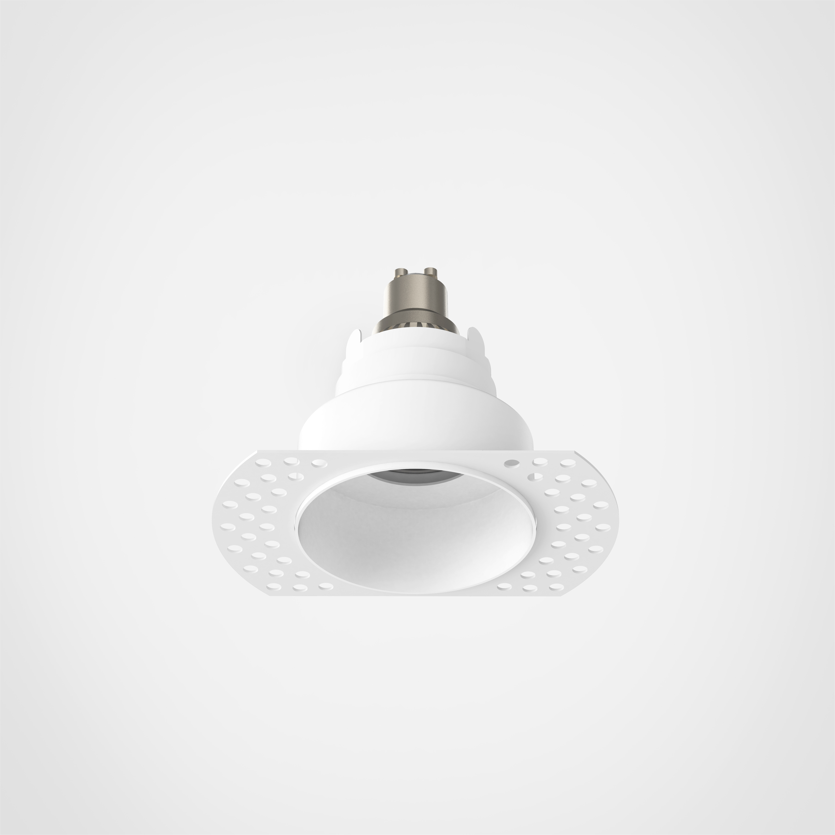 Trimless Slimline Round Fixed FR IBS IP65 excl. GU10 mat wit