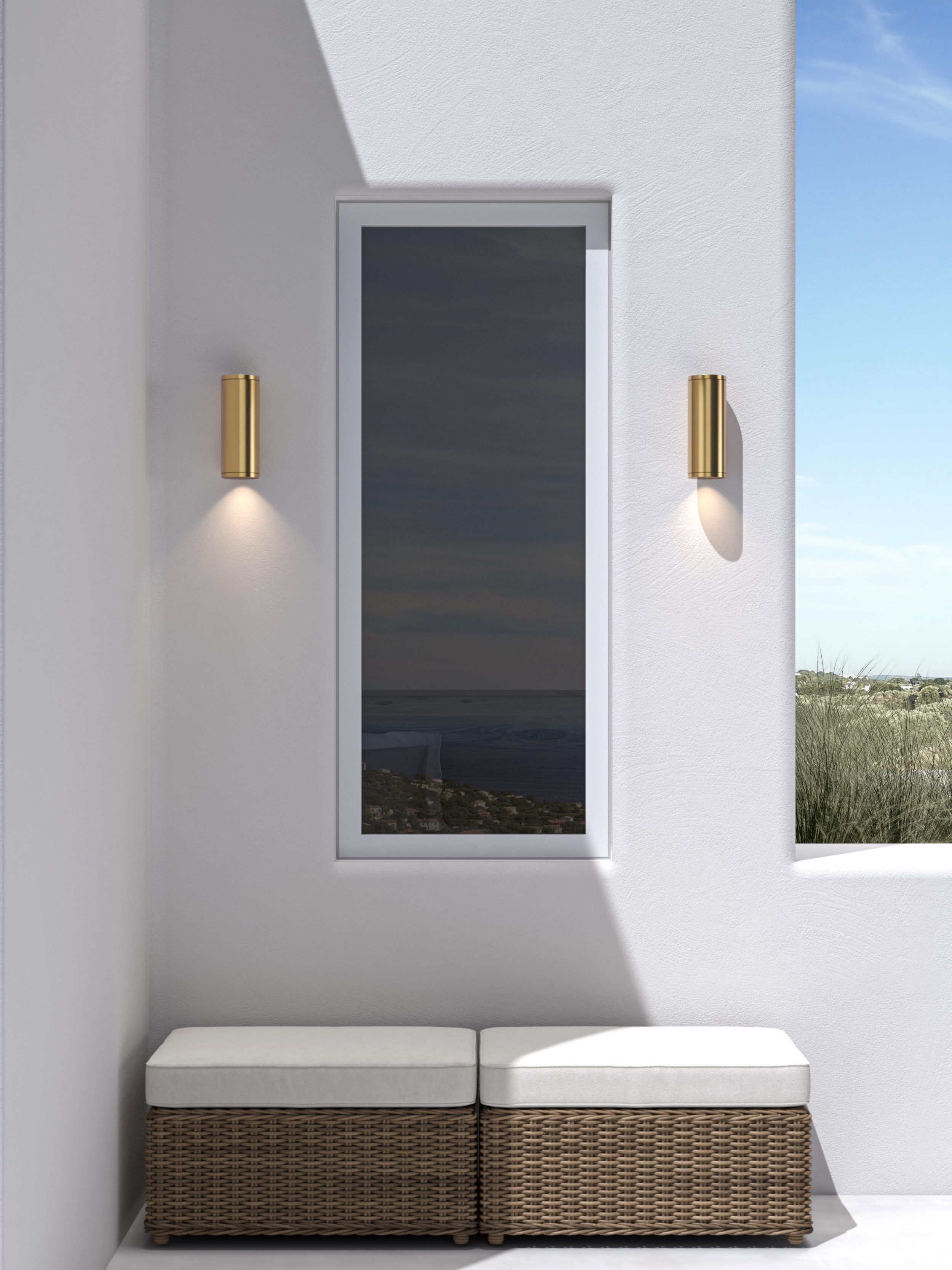 Ava 200 BWL excl. GU10 PVD messing