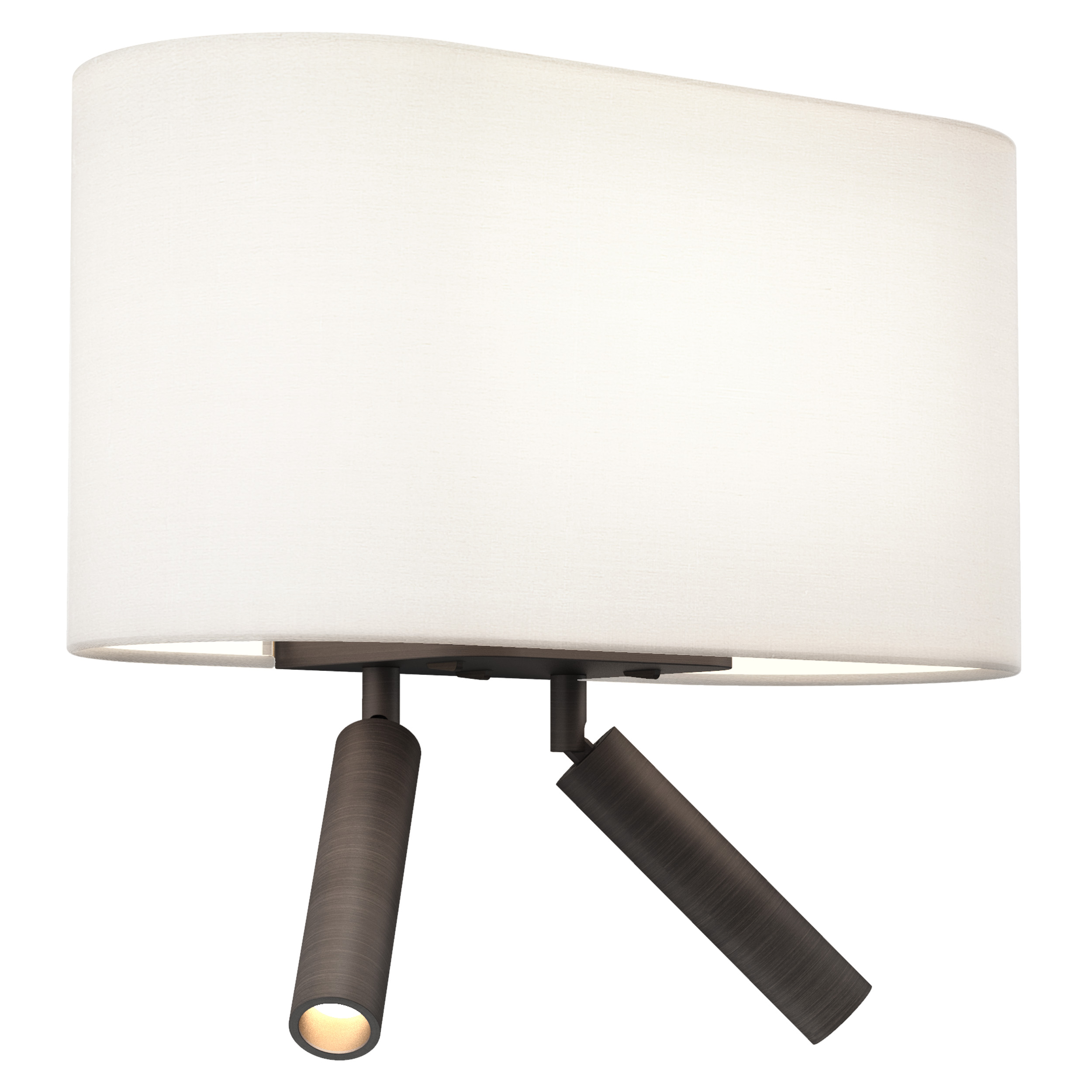 Venn Reader Twin WL 2700K excl. E27 brons