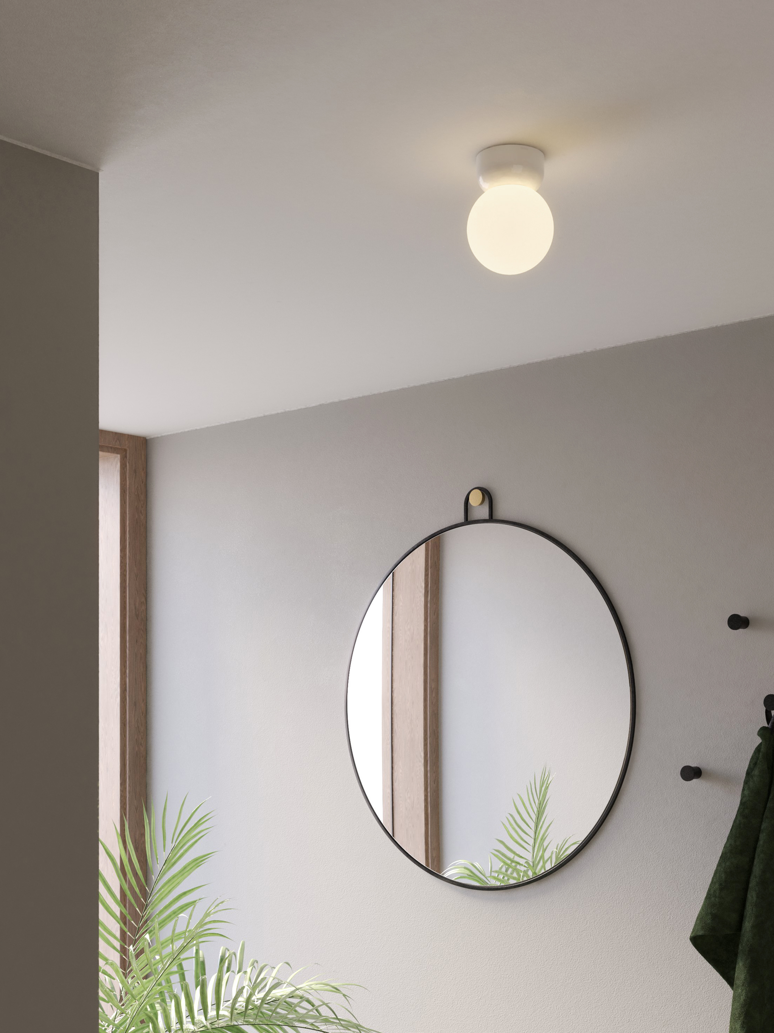 Lyra Ceiling 140 PL excl. G9 glossy white