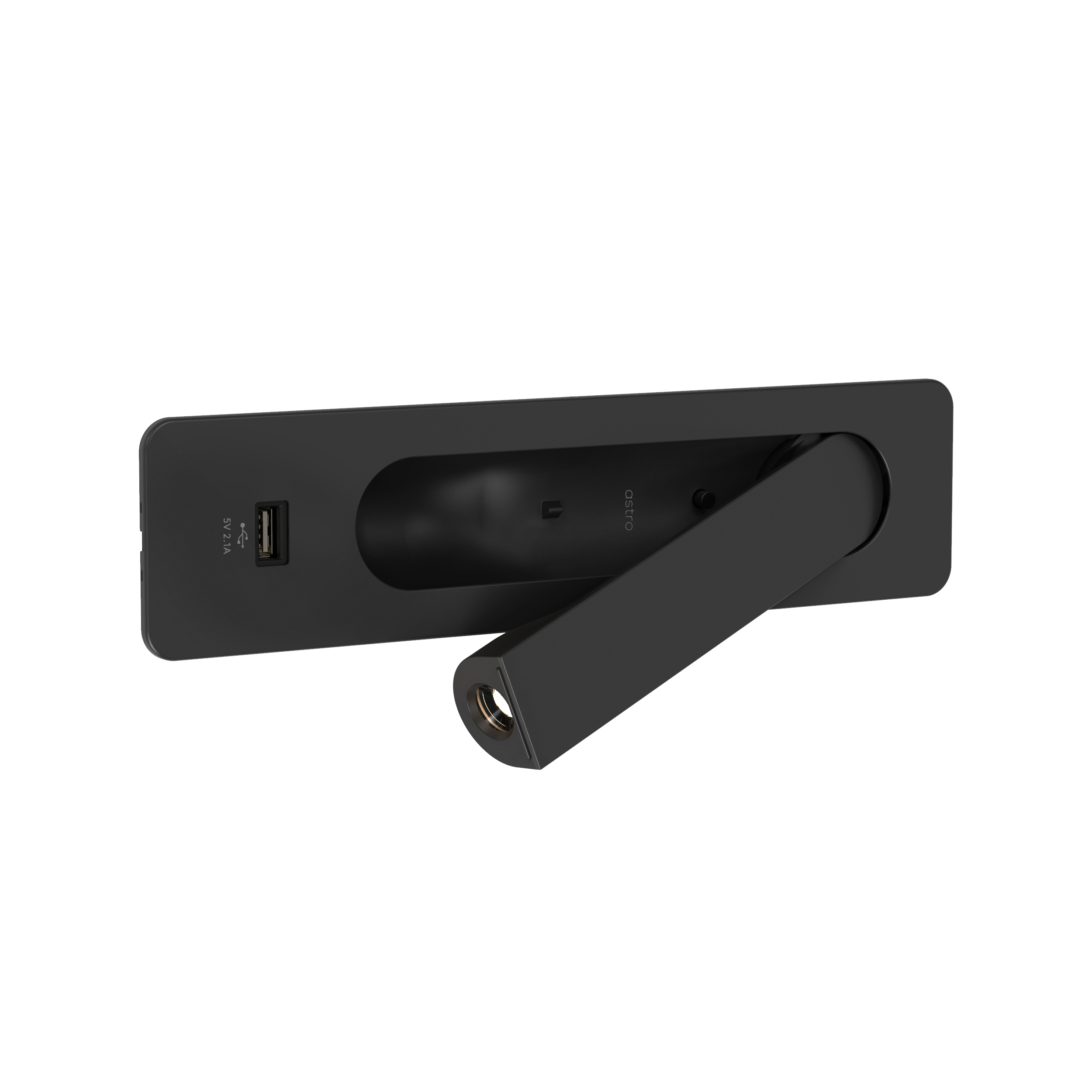 Keta USB LED WL 2700K mat zwart